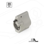 Superlative Arms .625" Adjustable Gas Block, Bleed Off - Set Screw, Stainless Steel, Matte Finish