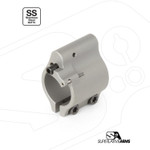Superlative Arms .750" Adjustable Gas Block, Bleed Off - Clamp On, Stainless, Matte Finish