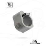 Superlative Arms.750" Adjustable Gas Block, Bleed Off - Set Screw, Stainless Steel, Matte Finish