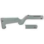 Magpul Gray X-22 Backpacker Stock Storage Compartment  MOE SL Non-Slip Rubber Butt Pad - Fits All Ruger 10/22 Takedowns