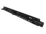 10.5" 5.56 Pistol Upper Receiver - Black | FLASH CAN | 12" M-LOK Slant Cut | Without BCG & CH