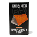 Ready Hour Orange Nylon Emergency Tent with Survival Whistle