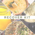 Recover Kit - Ready Hour Cheesy Broccoli Soup / Homestyle Potato Soup / Traveler's Stew / Orange Energy Drink