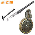 AR-22 Kit - RTB Dedicated .22LR Kit -  9" Barrel/ Stainless Bolt Group/ Charging Handle + 50rd Drum