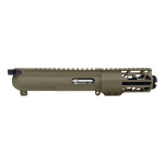 4.5" .22LR Upper Receiver Build Kit  FDE | 4.5" Barrel | 4.25" Rail | Flash Can | BCG & CH