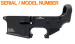 Blem AR15 Anodized 80% Lower Receiver - Fire / Safe Engraved - Serial Number / Model / Mfg Engraving ^