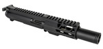 BG Complete 4.5" 9mm Upper Receiver - Black | FLASH CAN | 4.25" M-LOK | With BCG & CH