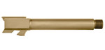 Drop In 9mm Barrel (Threaded) - FDE PVD - Fits Glock 17