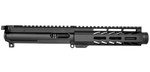 BG Complete 5.5" 9mm Upper Receiver - Black | FLASH CAN | 7" M-LOK Slant Cut | With BCG & CH