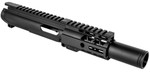 BG 4.5" 9mm Upper Receiver - Black | FLASH CAN | 4" M-LOK | Without BCG & CH