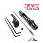 Superlative Arms .750" Right Hand Piston System - Set Screw, Dark DLC Carrier - Mid-Length