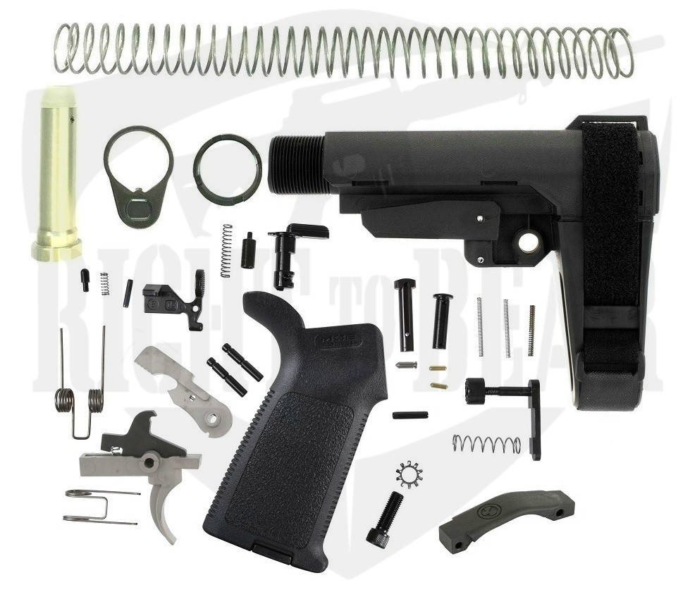 MOE SB Tactical SBA3 Pistol Lower Build Kit Adjustable Pistol Brace