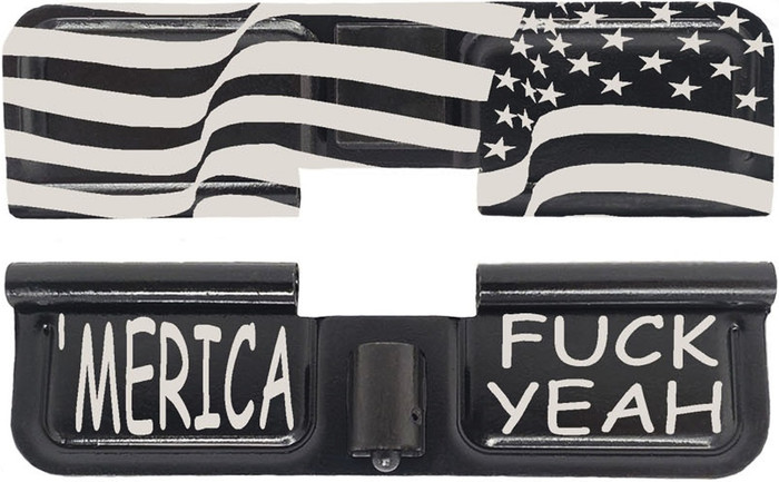 Laser Engraved Ejection Port Door Kit - American Flag / Made In USA