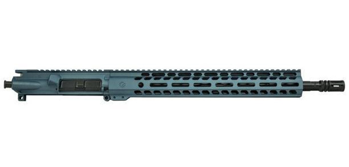 Ghost Firearms Elite Upper - 16" 300 Blackout Barrel w/ 14" M-LOK Rail - Blue Titanium | Without BCG & CH
