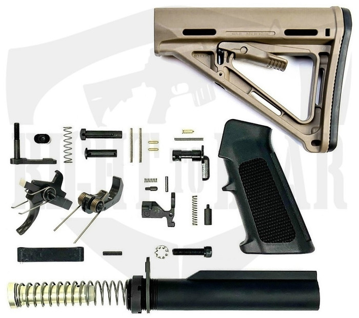 Complete Lower Parts Build Kit - Magpul MOE Stock - Enhanced