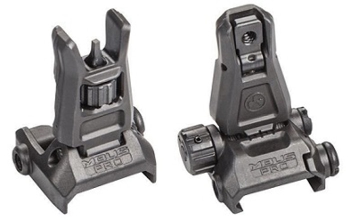 実物Magpul MBUS Pro（Front.Rear） Magpul MBUS PRO AR 15 Front Back-Up Sight – Steel – MAG275