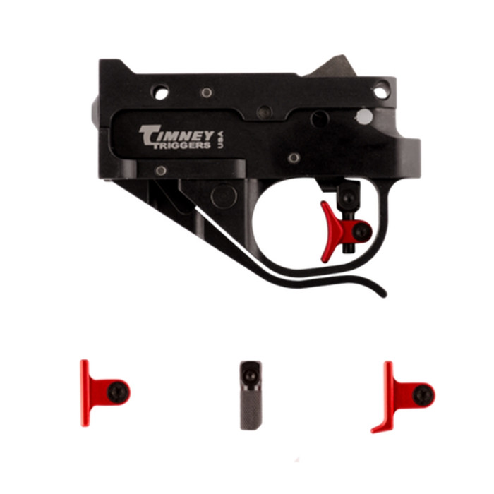 Timney Ruger 10/22 Calvin Elite Trigger One Piece Complete Assembly With Four Shoes Included (Curved, Flat, Heeled and Knurled) - Fits Ruger 10/22