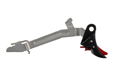 Red Anodized Aluminum Adjustable Trigger With Bar – Fits Glock 19 17 26 34, USA Made