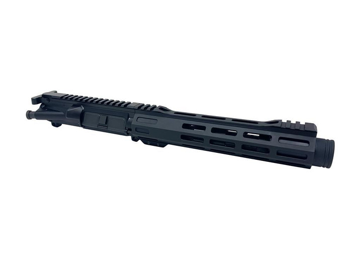 Complete 7.5" 5.56 Pistol Upper Receiver | FLASH CAN | 9.25" M-LOK | BCG & CH