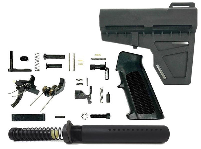 RTB Pistol Lower Build Kit - KAK Shockwave Stabilizing Blade & Tube