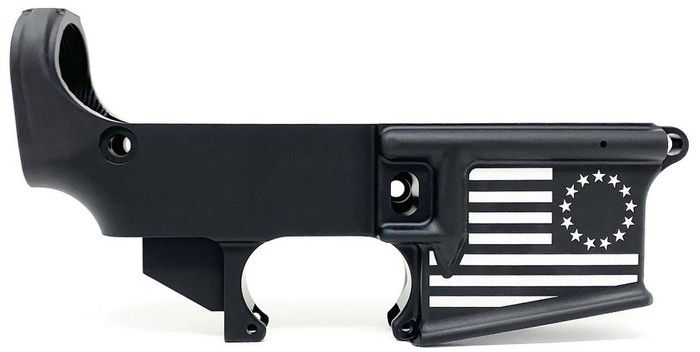 AR15 Anodized 80% Lower Receiver - Betsy Ross Flag 2.0 - Optional Engravings ^