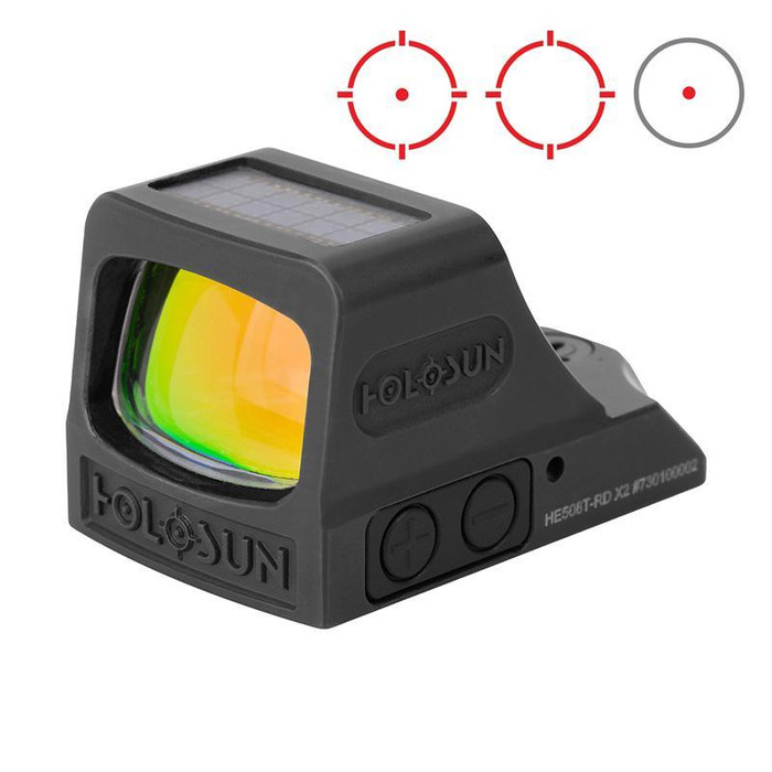 Holosun HE508T-GR X2 Circle Dot Multi-Reticle Green Dot Enclosed