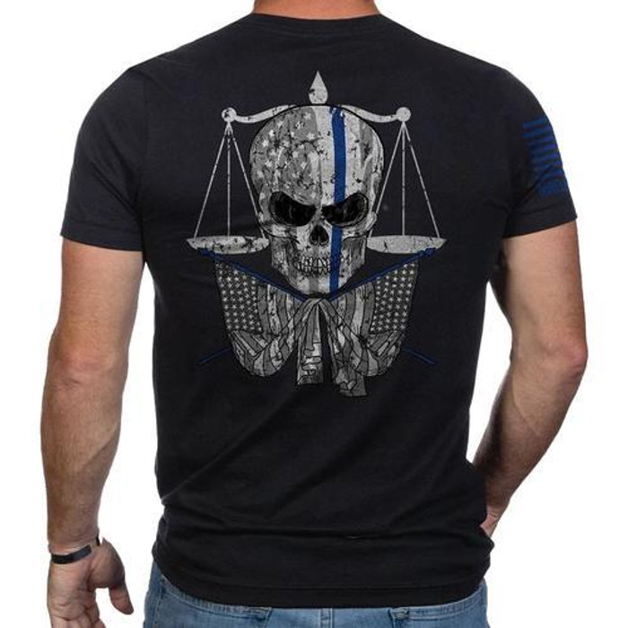 Nineline Apparel - Thin Blue Line Skull - Choose Size / Color