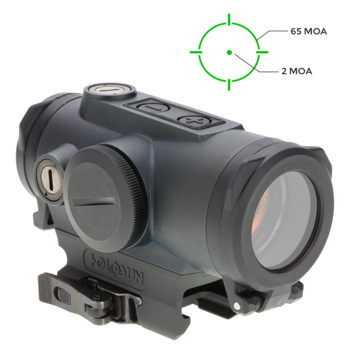 Holosun HE530G-GR Red Dot - 30mm Micro Optic - Green