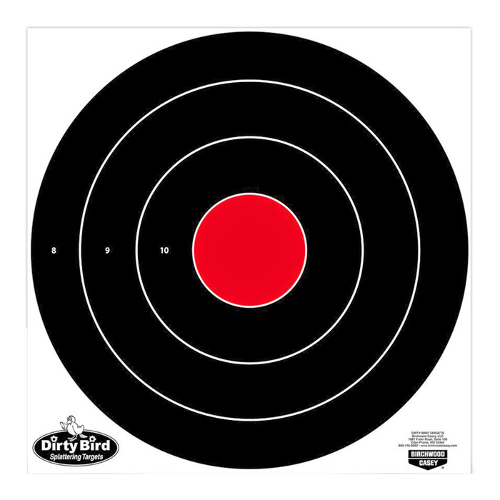 Birchwood Casey Dirty Bird Bullseye Target 17.25" - 5 Targets