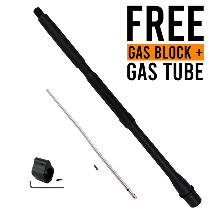 16" M4 Profile Barrel 5.56 (Carbine) + FREE .750 Gas Block + Gas Tube