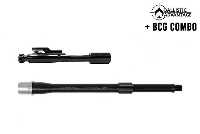 Ballistic Advantage 12.3" 5.56 Hanson Carbine Barrel w/ Lo Pro, Performance Series + Complete BCG Combo