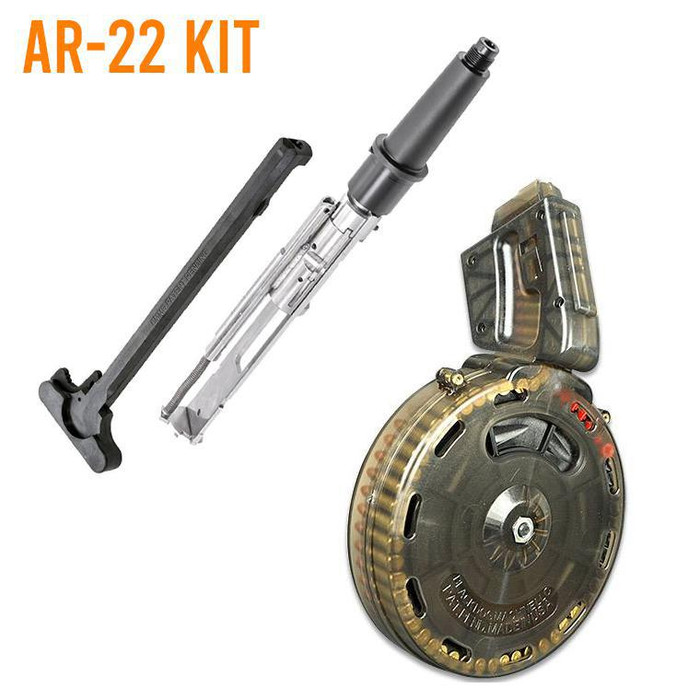 AR-22 Kit - RTB Dedicated .22LR Kit -  4.5" Barrel/ Stainless Bolt Group/ Charging Handle + 50rd Mag