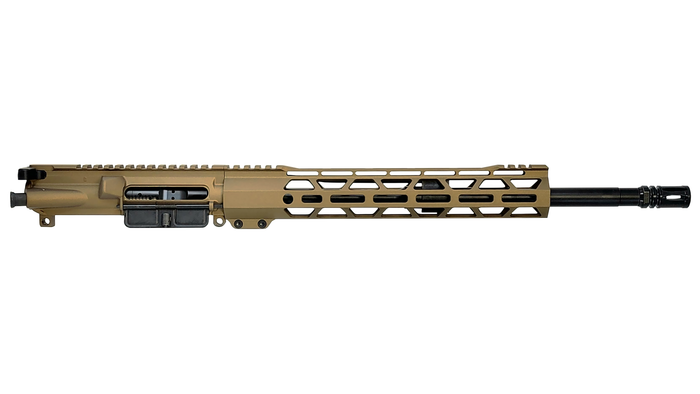 RTB Complete 16" 5.56 Upper Receiver - Burnt Bronze | A2 | 12" M-LOK | With BCG & CH