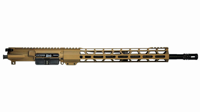 RTB Complete 16" 5.56 Upper Receiver - Burnt Bronze | A2 | 13.5" M-LOK | With BCG & CH