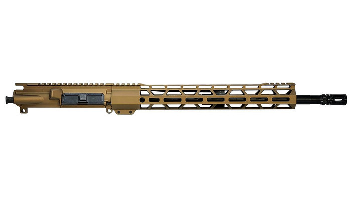 RTB 16" 5.56 Upper Receiver - Burnt Bronze | A2 | 13.5" M-LOK | Without BCG & CH