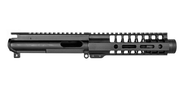 BG 5.5" 9mm Upper Receiver - Black | FLASH CAN | 7" M-LOK | Without BCG & CH