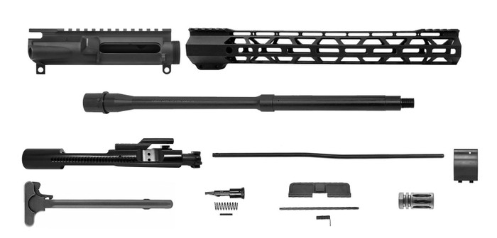 RTB Upper Build Kit 16" 5.56 Upper Receiver - Black | A2 | 15" M-LOK | Mid Length | With BCG & CH