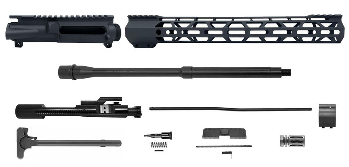 RTB Upper Build Kit 16" 5.56 - Sniper Gray | A2 | 15" M-LOK | With BCG & CH