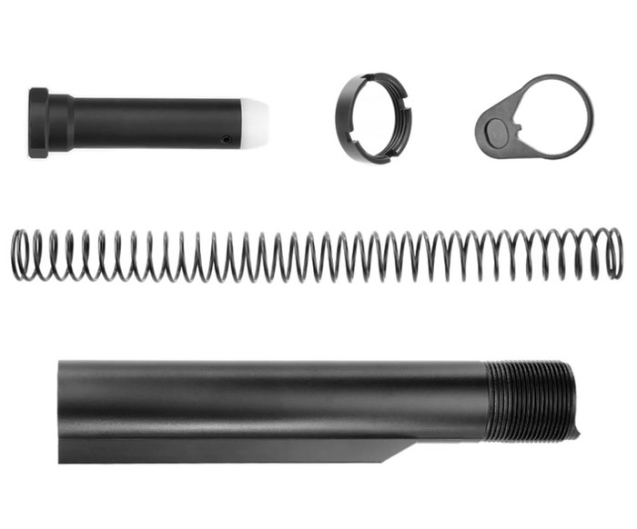 COLT True Mil-Spec 4 position Buffer Tube Kit - Ambi End Plate