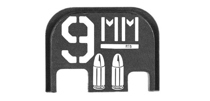 Engraved Aluminum Slide Cover Plate for Glock - 9MM^
