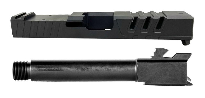G19 Compact Lightening Cut Slide w/ RMR Cutout + G19 9mm Barrel