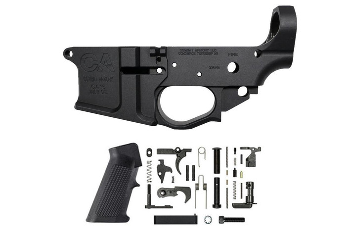 Combat Armory Billet AR-15 Lower Receiver and TS Complete LPK (FFL REQ.)