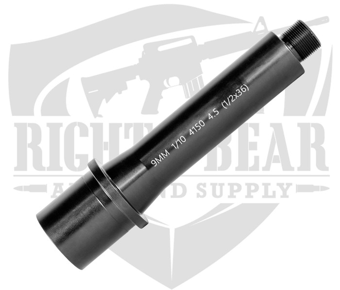 Right To Bear 4.5" Straight Profile Barrel 9mm | 1/2X36