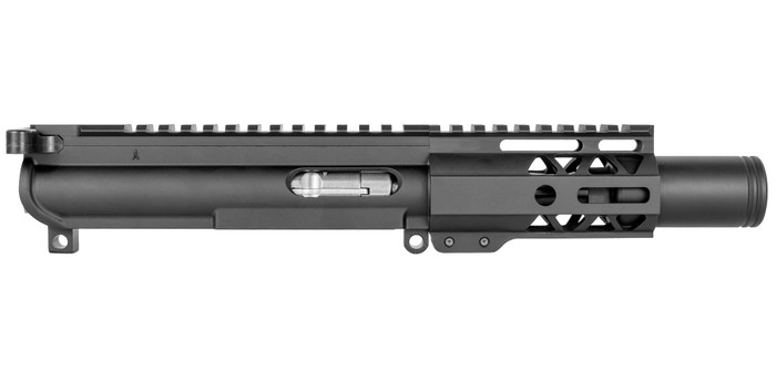 BG Complete 4.5" .22LR Upper Receiver - Black | 4" M-LOK | Flash Can | With BCG & CH