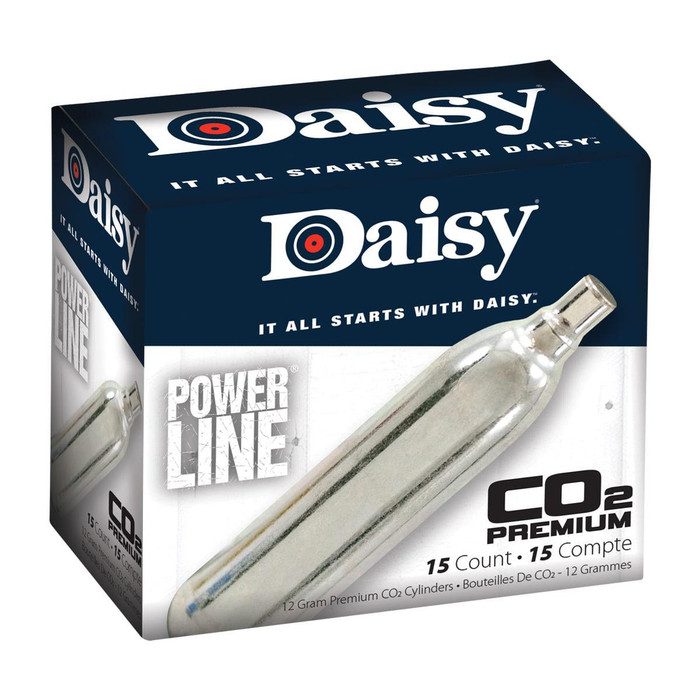 Daisy Powerline Premium 12-Gram CO2 Cylinders - 15 ct