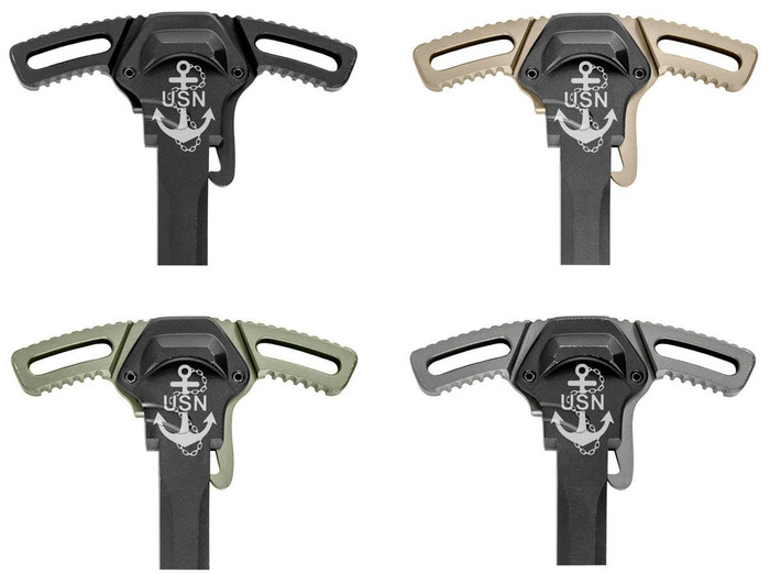 Breek Arms Engraved Ambidextrous Charging Handle - Punisher