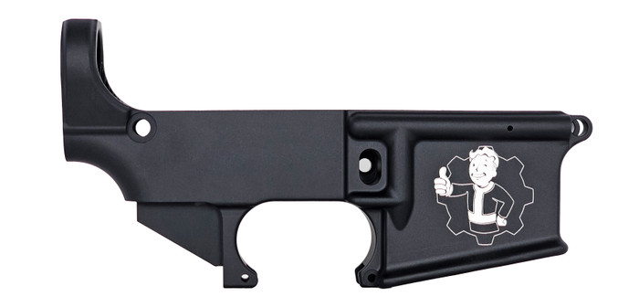 AR15 Anodized 80% Lower Receiver - Fallout Guy - Optional Engravings ^