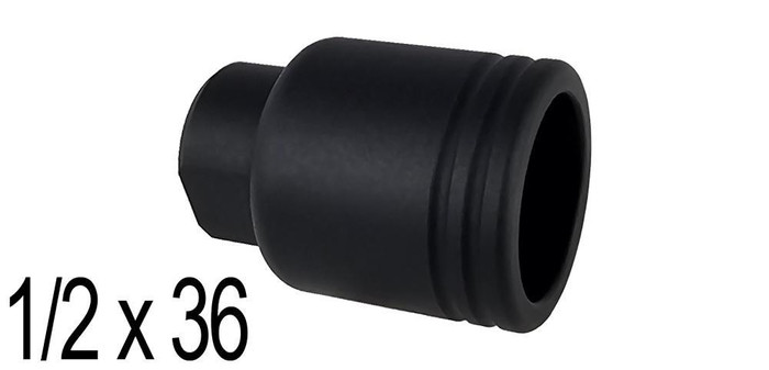Midwest Industries 1/2x36 Thread 9mm Aluminum Blast Can Diverter