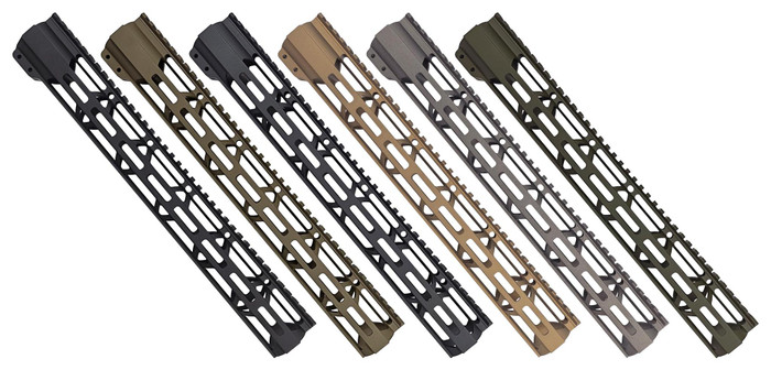 M-LOK Free Float Handguard - Triangle Cut - 15" Cerakote M-LOK Free Float Handguard - Triangle Cut - 15" Cerakote