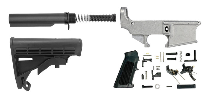 スリープ ar 15枚 10 PACK | Overrun AR-15 80% Lower Receiver - Raw